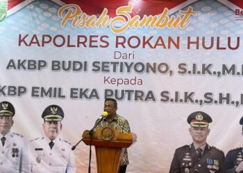 Suasana Haru dan Kehangatan Iringi Pisah Sambut Kapolres Rohul