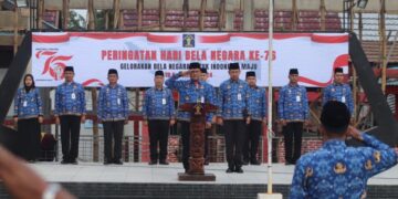 Lapas Pasir Pangarayan Gelar Upacara Hari Bela Negara ke-76