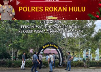 Patroli Cipta Kondisi: Satlantas Polres Rokan Hulu Pastikan Keamanan Selama Libur Nataru