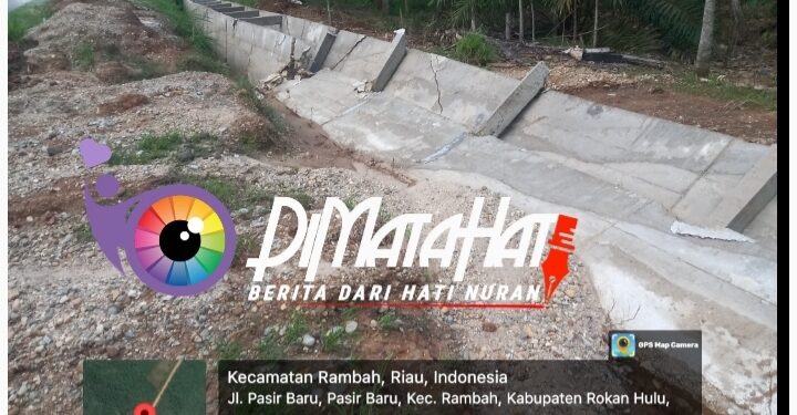 Masyarakat Keluhkan Proyek Drainase Asal-asalan di Desa Pasir Baru