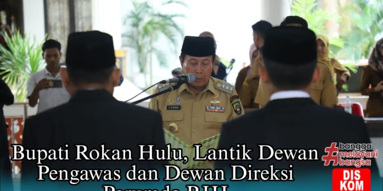 Bupati Sukiman Lantik Dewan Pengawas dan Dewan Direksi Perumda RHJ