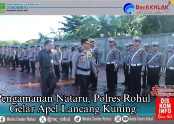 Pengamanan Nataru, Polres Rohul Gelar Apel Lancang Kuning