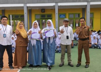 LPAI Kab. Rokan Hulu, Kunjungi SMAN 01 Rambah Sekaligus Penyerahan Sertifikat Peserta KAI