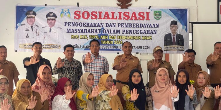 Dinas Sosial Gelar Sosialisasi Pencegahan KTP, KTA, TTPO, ABH, dan Perkawinan Anak di Bawah Umur