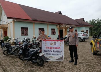 Polsek Rambah Gelar Patroli dan Pengamanan di Tempat Ibadah, Ciptakan Rasa Aman bagi Jemaat