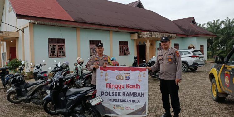 Polsek Rambah Gelar Patroli dan Pengamanan di Tempat Ibadah, Ciptakan Rasa Aman bagi Jemaat
