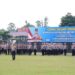 Polda Riau mengadakan apel gelar pasukan operasi keselamatan lancang kuning 2025 di Mapolda Riau
