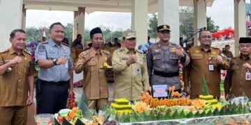 Kalapas Pasir Pangarayan Hadiri Apel Pagi dan Syukuran Pemakaian Danau Gunung Sari Desa Pasir Intan