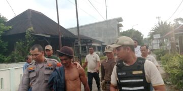 Polsek Rambah dan Satpol PP Amankan Warga Diduga ODGJ di Tanjung Belanti