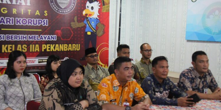 Semangat Sambut HBP ke-61, Lapas Pekanbaru Ikuti Sosialiasi Kegiatan HBP 