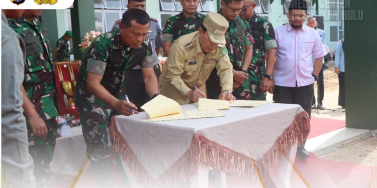 Penyerahan Gedung Makodim Dari Pemerintah Kabupaten Rokan Hulu Kepada Korem 031/Wira Bima