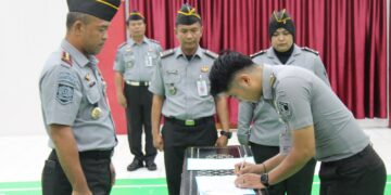 Sah, 1 Petugas Lapas Pekanbaru Resmi Dilantik Jadi PNS