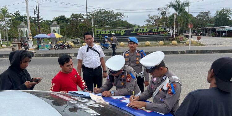 OK-LK25 – Polres Rokan Hulu Gelar Operasi Keselamatan Lancang Kuning 2025, 21 Pengendara Ditindak