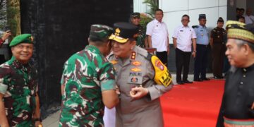 Kapolda Riau irjen Iqbal Sambut Kedatangan Pangdam I/BB Mayjen TNI Rio Firdianto 