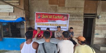 Bhabinkamtibmas Bonai Darussalam Gelar Jum’at Curhat Bersama Tokoh Masyarakat