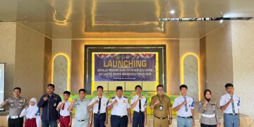 Polres Rokan Hulu Resmi Meluncurkan Sekolah Percontohan Tertib Berlalu Lintas