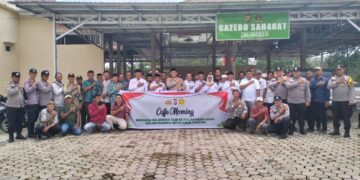 Kapolsek Rambah Samo Gelar Coffee Morning Bersama Kepala Desa Dan Kelompok Tani, Bahas Program Ketahanan Pangan