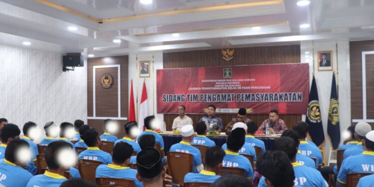 Agar Pembinaan Selama Ramadhan Lancar, Lapas Pasir Pangarayan Sidang TPP 44 Orang Narapidana