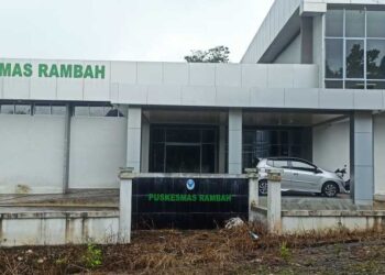 Baru 2 tahun dibangun, bangunan baru puskesmas rambah dinilai kurang layak