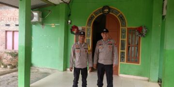 Polsek Rambah Gelar Minggu Kasih, Wujudkan Rasa Aman dan Nyaman Bagi Jemaat Gereja 