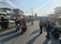 Polsek Ujung Batu Amankan Pasar Ramadhan, Wujudkan Lalu Lintas Lancar dan Kondusif