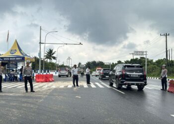 Tekan Laka lantas di Jl. TOL Permai Tim Gabungan Lakukan Penertiban Odol
