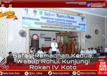 Safari Ramadan Kedua, Wabup H. Syafaruddin Poti Kunjungi Rokan IV Koto