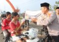 Polri Dan Awak Media Bersinergi Dalam Kegiatan Pembagian Takjil Dan Zoom Berbuka Puasa