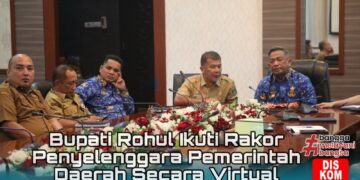 Bupati Rohul Anton Ikuti Rakor Virtual, Bahas Reformasi Agraria dan Pembangunan 3 Juta Rumah