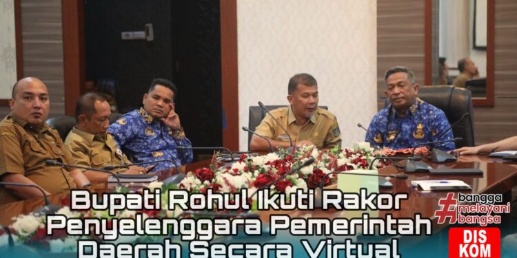 Bupati Rohul Anton Ikuti Rakor Virtual, Bahas Reformasi Agraria dan Pembangunan 3 Juta Rumah