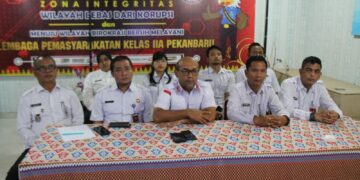 Tingkatkan Integritas dan Kepatuhan Internal, Lapas Pekanbaru Ikuti Sosialisasi Pengawasan Internal