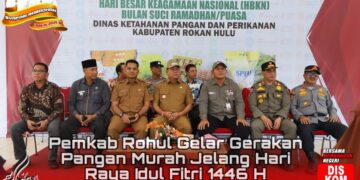Pemkab Rohul Gelar Gerakan Pangan Murah Jelang Hari Raya Idul Fitri 1446 H