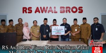 RS Awal Bros Ujung Batu Serahkan Zakat Mal 500 Juta ke BazNas Rohul