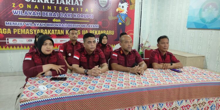 Semangat Baru Pasca Idul Fitri, Lapas Pekanbaru Ikuti Halal Bihalal Bersama Dirjenpas