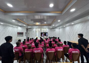 Warga Binaan Kristiani Lapas Pangarayan Ikuti Ibadah Jum’at Agung Secara Virtual