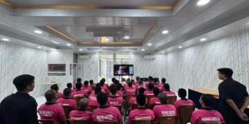 Warga Binaan Kristiani Lapas Pangarayan Ikuti Ibadah Jum’at Agung Secara Virtual