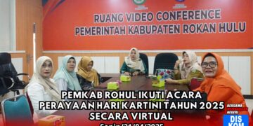 Pemkab Rohul Ikuti Acara Perayaan Hari Kartini tahun 2025 Secara Virtual