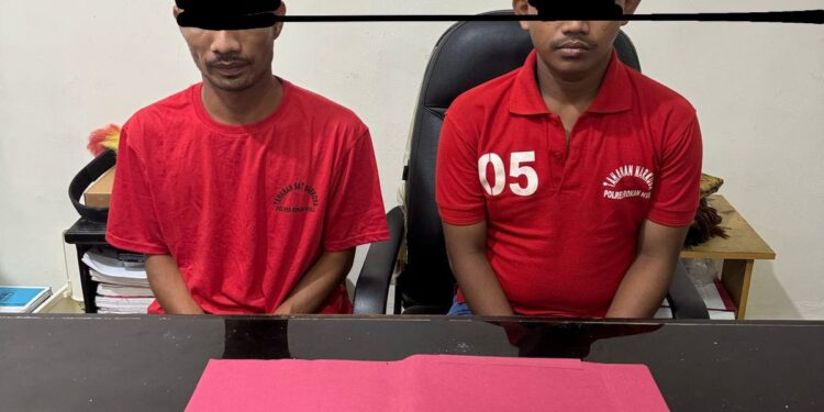 Miliki Sabu 9,60 gram, Dua Pemuda Kampung Bukit Dibekuk Personil Satresnarkoba Polres Rohul
