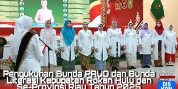 dr. Yeni Dwi Putri Anton Resmi Dikukuhkan sebagai Bunda PAUD dan Bunda Literasi Kabupaten Rokan Hulu