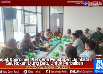 Pemprov Riau Akan Mulai Laksanakan Perbaikan Jembatan Miring Sei. Rokan Ujung Batu