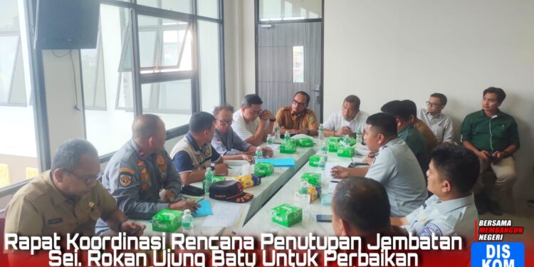 Pemprov Riau Akan Mulai Laksanakan Perbaikan Jembatan Miring Sei. Rokan Ujung Batu
