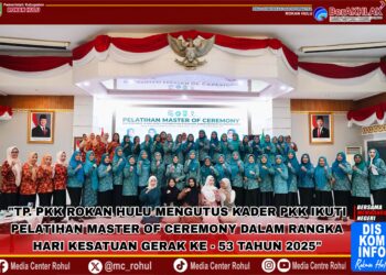 TP. PKK ROKAN HULU, UTUS KADER PKK ROHUL UNTUK IKUTI PELATIHAN MC DALAM RANGKA HKG Ke – 53