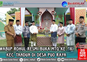 Wabup Rohul Resmi Buka MTQ ke-XI Kecamatan Tandun di Desa Puo Raya