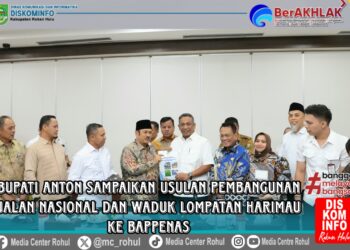 Kunjungi Bappenas Bersama Gubri, Bupati Anton Usulkan Pembangunan Jalan Nasional dan Pembangunan Waduk