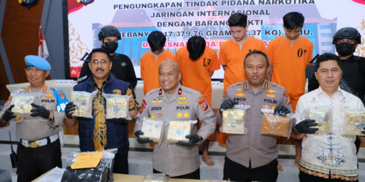 Polda Riau Ungkap Tindak Pidana Narkotika Jenis Sabu Jaringan Internasional