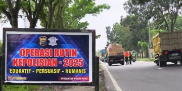 Dukung Program Zero ODOL dan Zero Accident, Ditlantas Polda Riau Tindak 76 Kendaraan dalam Razia Gabungan di Jalan SM Amin
