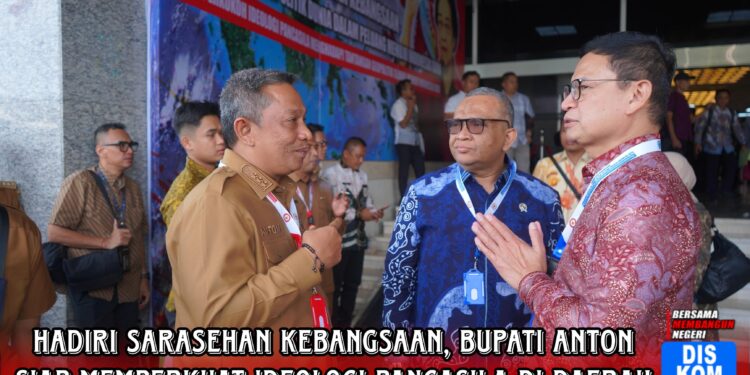 Hadiri Sarasehan Kebangsaan, Bupati Anton Siap Perkuat Ideologi Pancasila di Daerah