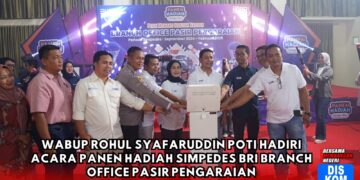 Wabup Rohul Syafaruddin Poti Hadiri acara Panen Hadiah Simpedes BRI Branch Office Pasir Pengaraian