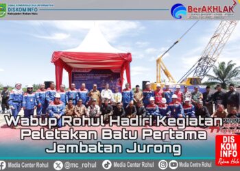 Wabup Rohul H. Syafaruddin Poti, S.H, MM Hadiri Kegiatan Peletakan Batu Pertama Jembatan Jurong.