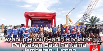 Wabup Rohul H. Syafaruddin Poti, S.H, MM Hadiri Kegiatan Peletakan Batu Pertama Jembatan Jurong.